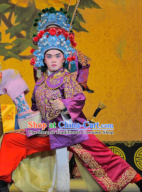 Sui Chao Luan Chinese Sichuan Opera Martial Male Apparels Costumes and Headpieces Peking Opera Highlights Wusheng Garment Soldier Clothing