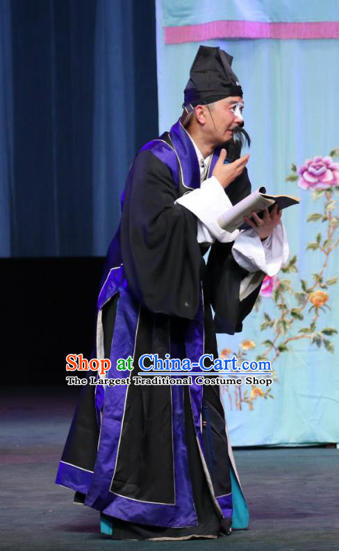 Chinese Sichuan Opera Old Man Apparels Costumes and Headpieces Peking Opera Highlights Adviser Garment Bookkeeper Clothing