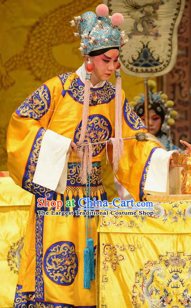Taibai Drunk Write Chinese Bangzi Opera Imperial Eunuch Apparels Costumes and Headpieces Traditional Hebei Clapper Court Servant Garment Clothing