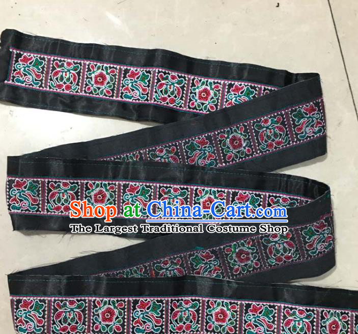 Chinese Traditional Embroidered Flowers Patch Decoration Embroidery Applique Craft Embroidered Ribbon Band Accessories