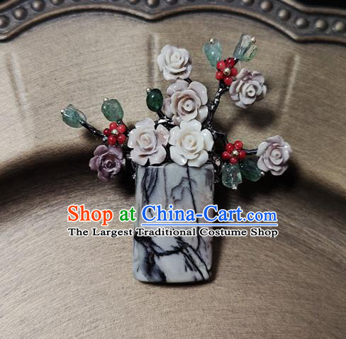 Handmade China Classical Cheongsam Breastpin Jewelry Flowers Brooch Accessories
