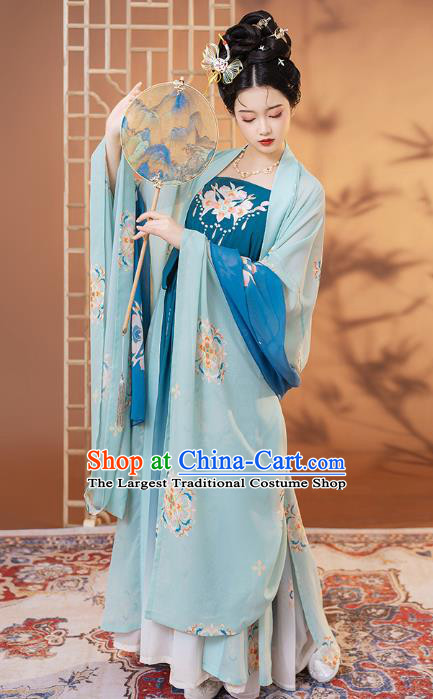 China Ancient Imperial Consort Clothing Traditional Tang Dynasty Historical Costume Court Woman Hanfu Dress