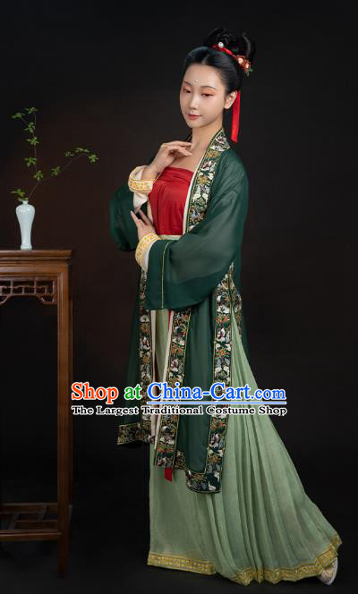 China Ancient Palace Beauty Historical Clothing Traditional Song Dynasty Imperial Consort Hanfu Dress Apparels