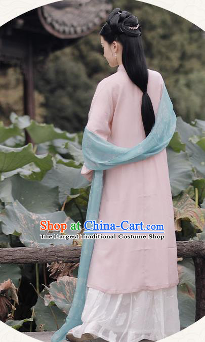 China Ancient Young Mistress Hanfu Costumes Traditional Song Dynasty Beauty Historical Clothing Complete Set