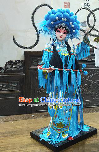Handmade Traditional Peking Opera the Story of White snake Doll China Beijing Silk Figurine - Xiao Qing