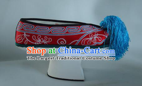 China Traditional Court Saucers Shoes Ancient Empress Embroidered Shoes Qing Dynasty Princess Red Satin Shoes