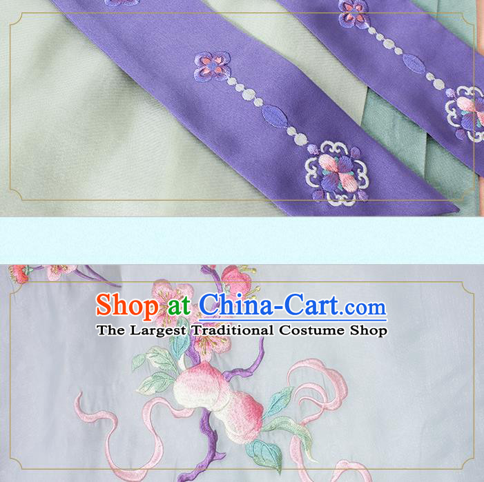 China Ancient Imperial Consort Embroidered Hanfu Costumes Traditional Ming Dynasty Palace Woman Historical Clothing