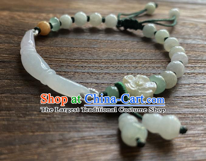Chinese Traditional Wristlet Accessories Classical Hanfu Jade Bracelet