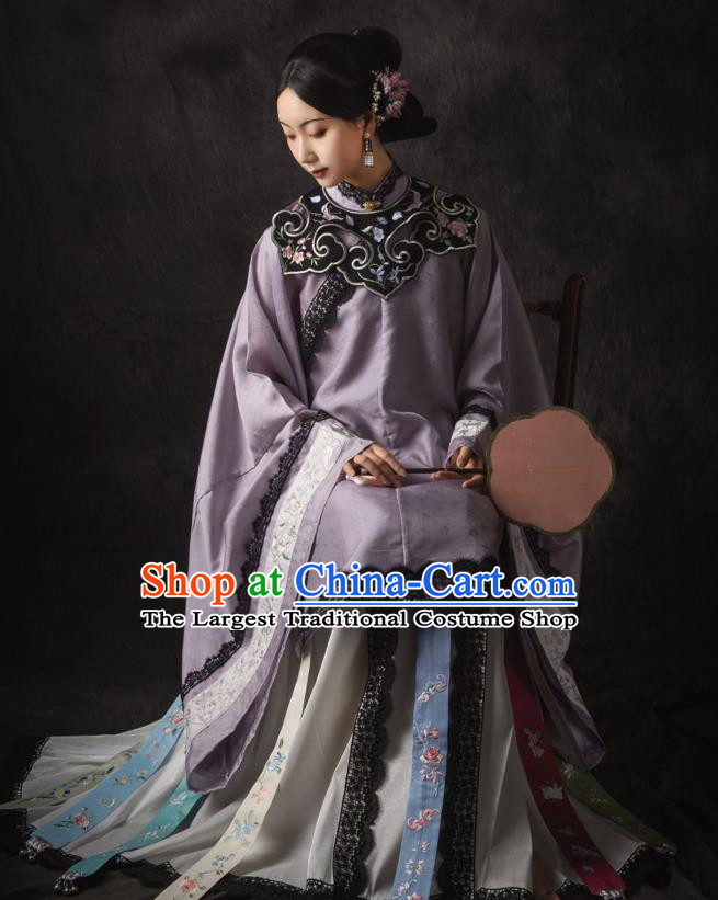 China Ancient Royal Countess Hanfu Dress Traditional Apparels Clothing Ming Dynasty Noble Concubine Historical Costumes