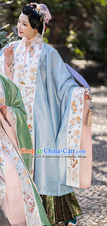 China Traditional Ming Dynasty Imperial Consort Hanfu Clothing Ancient Court Beauty Historical Costumes