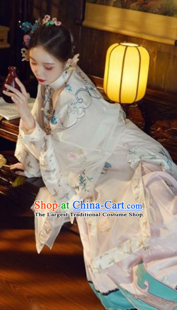 China Traditional Qing Dynasty Court Woman Costumes Ancient Imperial Concubine Embroidered Clothing Complete Set