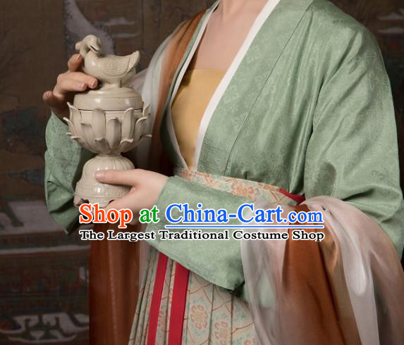 China Ancient Hanfu Costumes Traditional Song Dynasty Imperial Consort Historical Clothing for Women