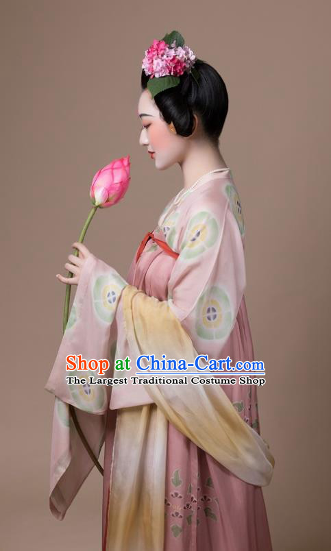 Traditional China Tang Dynasty Royal Princess Historical Clothing Ancient Palace Infanta Hanfu Dress
