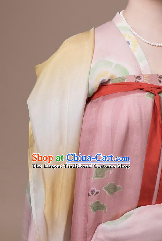 Traditional China Tang Dynasty Royal Princess Historical Clothing Ancient Palace Infanta Hanfu Dress