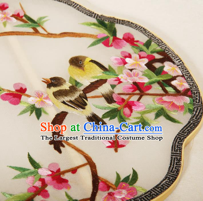 China Traditional Song Dynasty Princess Fan Classical Embroidered Palace Fan Handmade Silk Fan