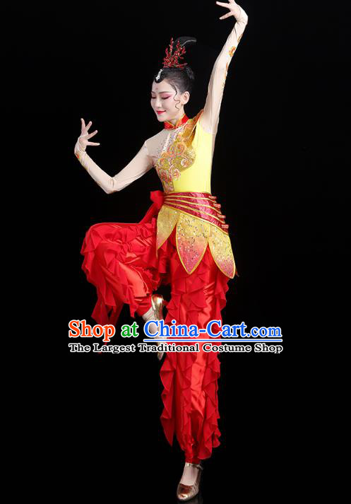 China Traditional New Year Yangko Dance Clothing Folk Dance Drum Dance Outfits
