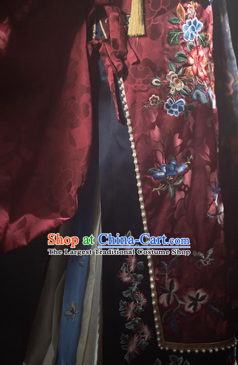 China Ancient Imperial Consort Hanfu Apparels Traditional Ming Dynasty Court Woman Historical Clothing Complete Set