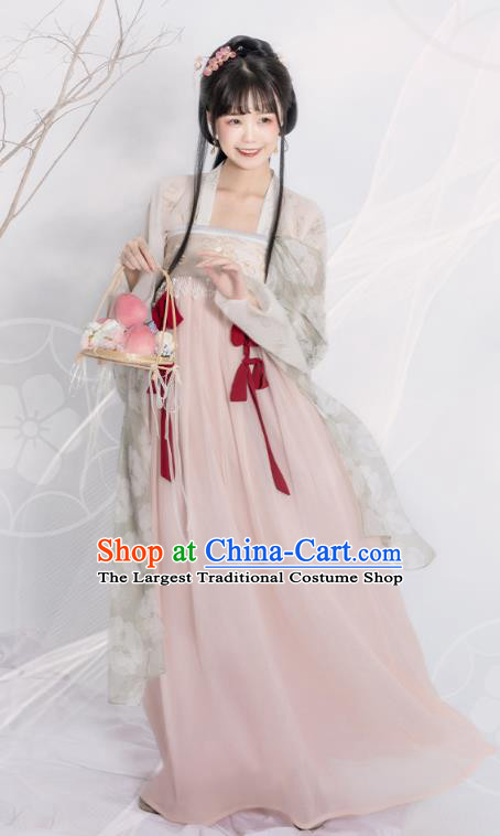 Traditional China Tang Dynasty Princess Historical Clothing Ancient Palace Lady Hanfu Dress Garment
