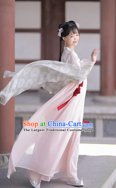 Traditional China Tang Dynasty Princess Historical Clothing Ancient Palace Lady Hanfu Dress Garment