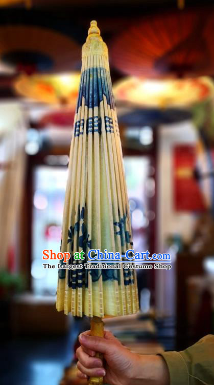 China Handmade Painting Oil Paper Umbrella Traditional Stage Performance Oilpaper Umbrella Classical Dance Umbrellas