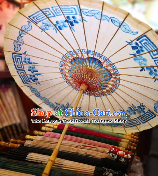 China Handmade Painting Oil Paper Umbrella Traditional Stage Performance Oilpaper Umbrella Classical Dance Umbrellas