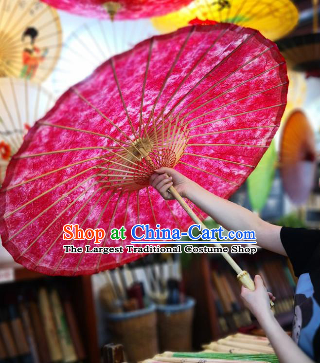 China Handmade Red Oilpaper Umbrella Classical Oil Paper Umbrella Traditional Hanfu Dance Umbrella