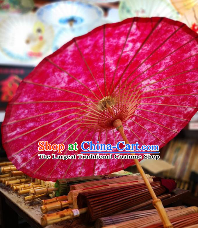 China Handmade Red Oilpaper Umbrella Classical Oil Paper Umbrella Traditional Hanfu Dance Umbrella