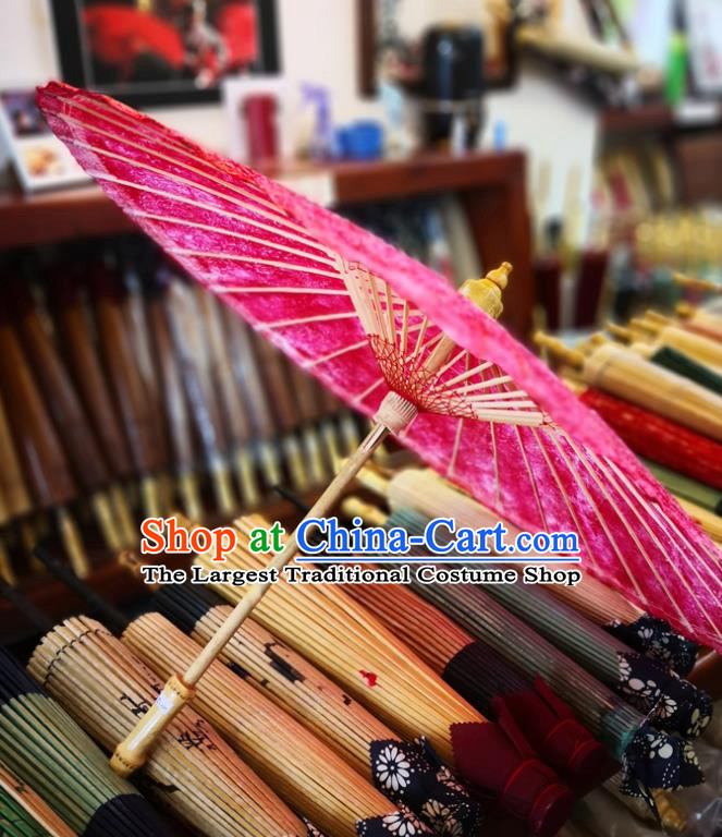 China Handmade Red Oilpaper Umbrella Classical Oil Paper Umbrella Traditional Hanfu Dance Umbrella