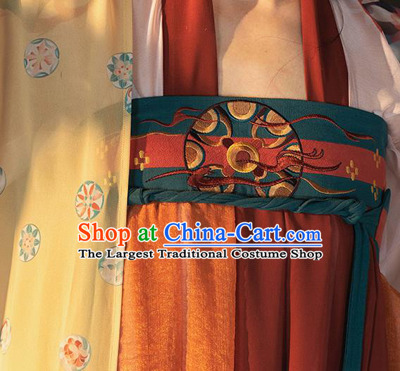 China Traditional Tang Dynasty Palace Lady Historical Clothing Ancient Royal Princess Hanfu Dress