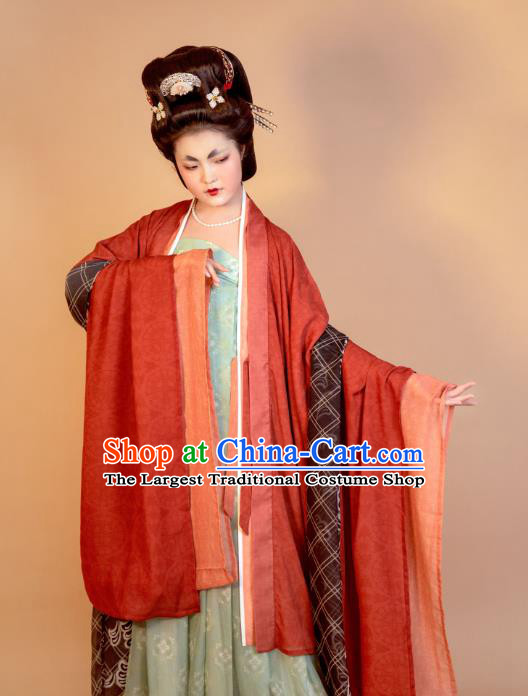 Traditional China Tang Dynasty Imperial Concubine Historical Clothing Ancient Royal Countess Hanfu Dress Costumes