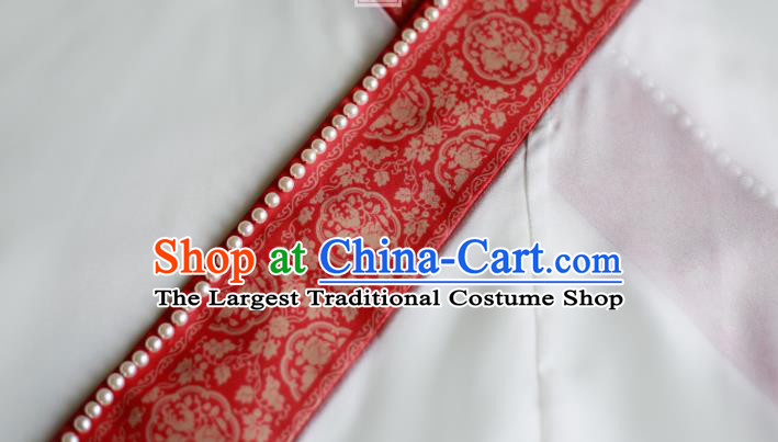 China Ancient Noble Woman Hanfu Apparels Traditional Song Dynasty Imperial Empress Historical Clothing and Headdress Full Set