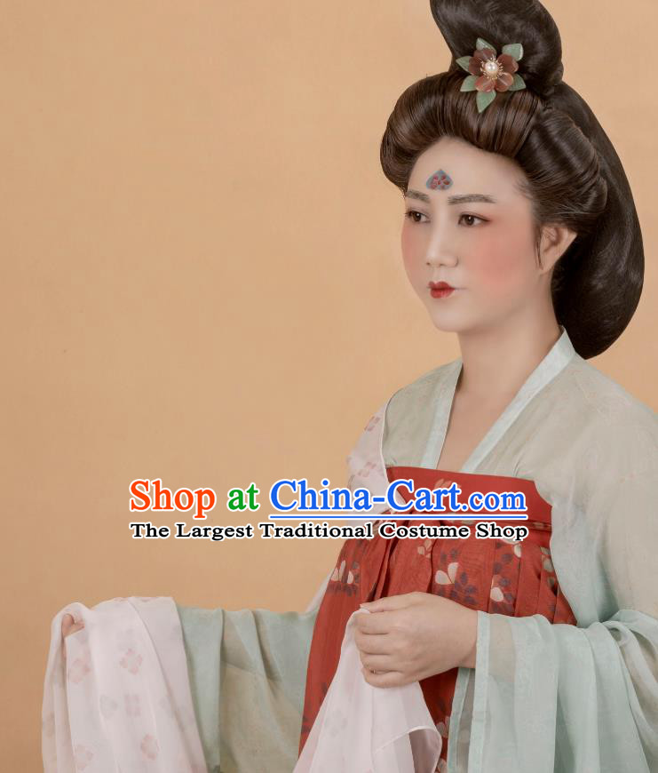 China Traditional Tang Dynasty Court Beauty Historical Costumes Ancient Princess Consort Hanfu Dress Clothing
