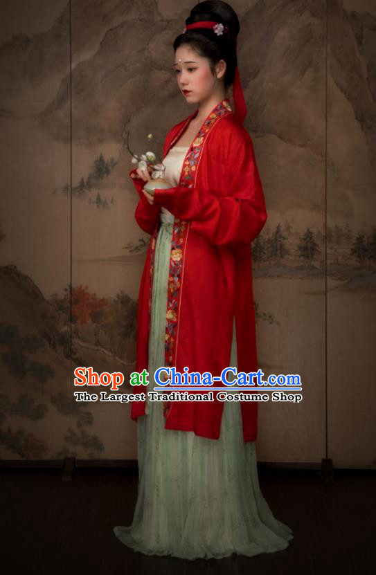 China Ancient Royal Princess Hanfu Dress Traditional Song Dynasty Noble Lady Historical Garment Costumes Complete Set