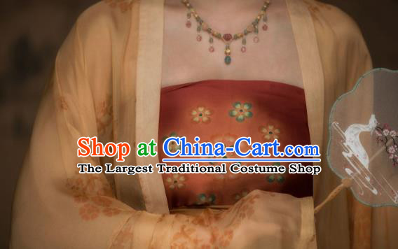 China Tang Dynasty Imperial Concubine Historical Clothing Ancient Court Beauty Hanfu Dress Garments