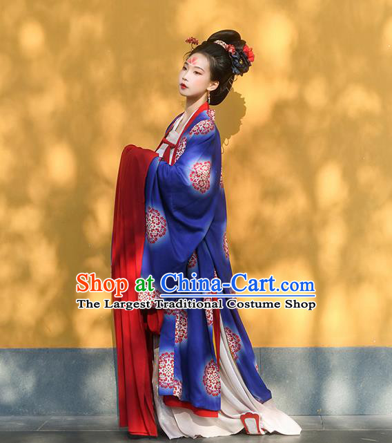 Traditional China Tang Dynasty Court Woman Historical Clothing Ancient Imperial Concubine Costumes Full Set