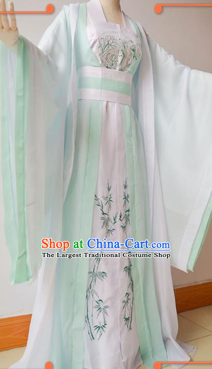 China Ancient Young Beauty Garments Traditional Tang Dynasty Princess Hanfu Dress Cosplay Fairy Shi Qingxuan Clothing