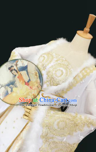China Traditional Tang Dynasty Empress Yellow Hanfu Dress Cosplay Goddess Qin Su Clothing Ancient Queen Garments