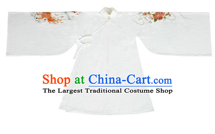 China Traditional Hanfu Garments Ancient Imperial Countess Embroidered Dress Apparels Ming Dynasty Noble Woman Historical Clothing