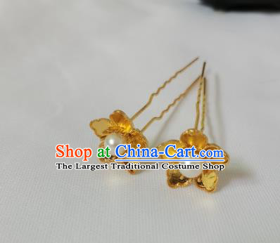 China Ancient Empress Golden Lotus Hair Crown Tang Dynasty Court Woman Hairpins Traditional Hanfu Hair Accessories