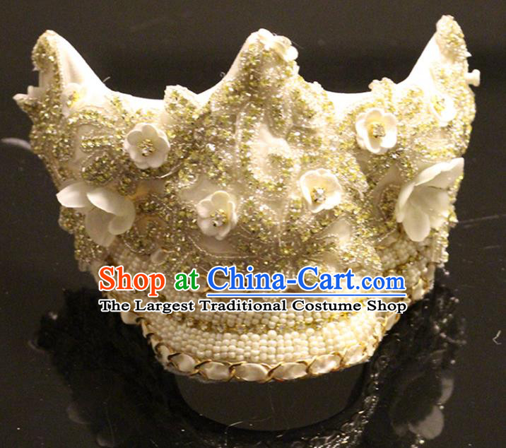 Handmade Costume Party Gothic Princess Headpiece Brazil Carnival Pearls Mask Halloween Cosplay Face Mask
