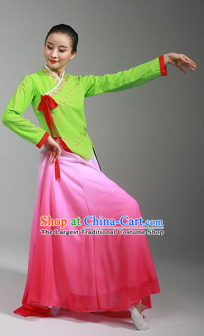 China Korean Ethnic Stage Performance Garments Minority Folk Dance Dress Korea Nationality Dance Clothing