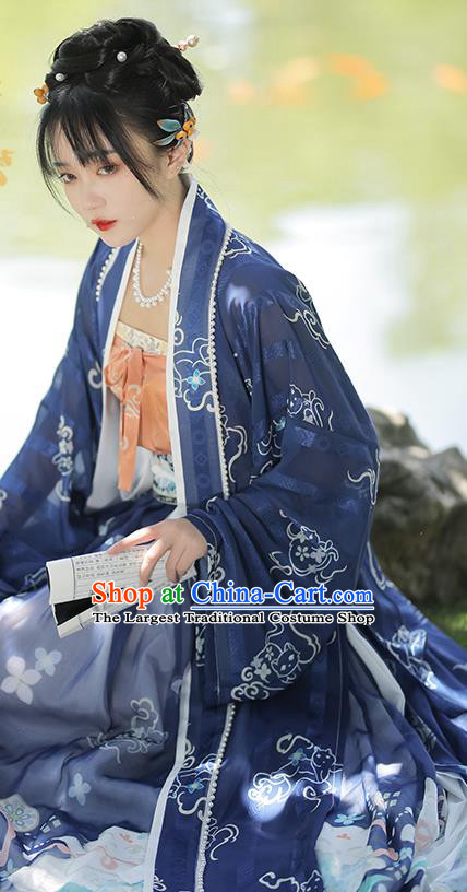 China Ancient Royal Infanta Hanfu Dress Song Dynasty Palace Princess Historical Garments Clothing for Women