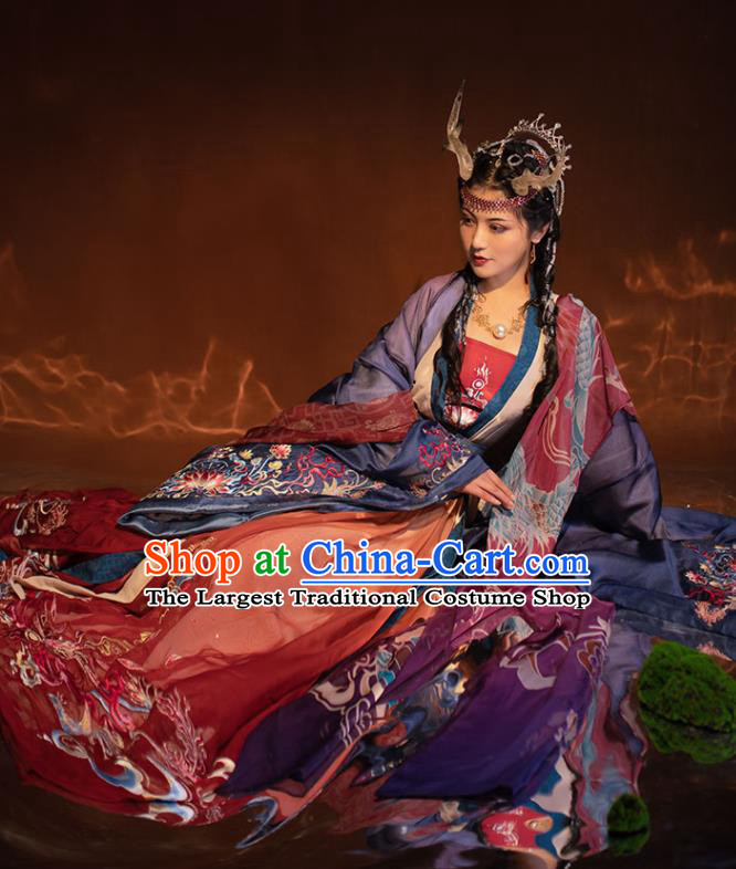 China Traditional Song Dynasty Imperial Consort Historical Garment Costumes Ancient Fairy Princess Hanfu Dress Clothing
