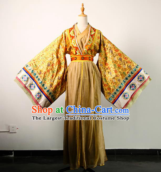 China Ancient Queen Wu Meiniang Hanfu Dress Tang Dynasty Court Woman Garments Traditional Drama Empress Clothing