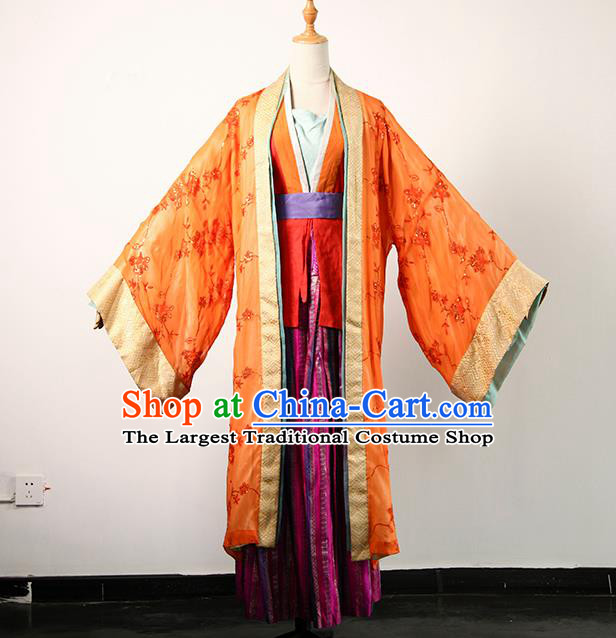 China Ancient Young Mistress Hanfu Dress Cosplay Song Dynasty Poetess Garments Traditional Drama Li Qingzhao Clothing