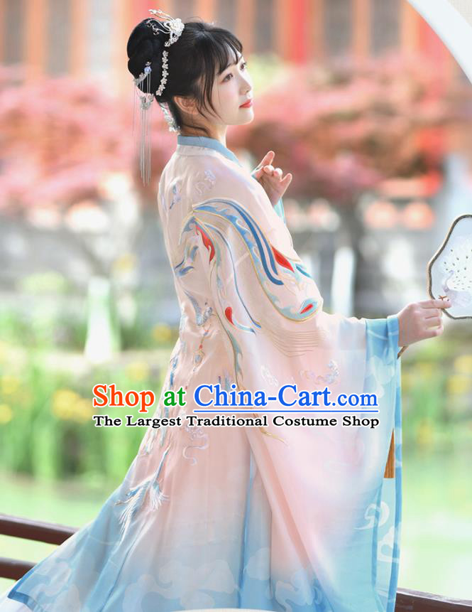 China Ming Dynasty Princess Clothing Ancient Noble Woman Hanfu Dress Traditional Court Lady Historical Garments
