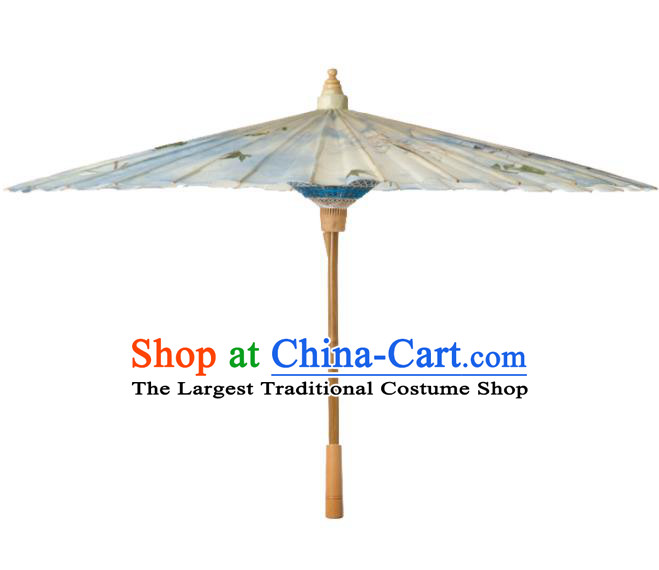 China Handmade Oil Paper Umbrella Traditional Drama Umbrellas Classical Dance Umbrella Printing Manjusaka Paper Umbrella