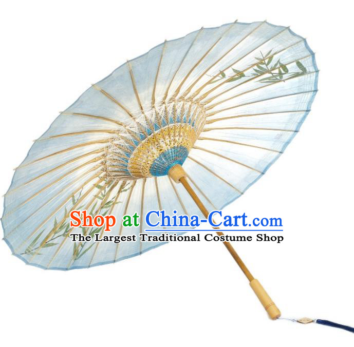 China Printing Bamboo Paper Umbrella Handmade Oil Paper Umbrella Traditional Drama Umbrellas Classical Dance Umbrella