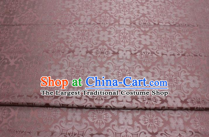 China Tapestry Material Traditional Tang Suit Silk Fabric Cheongsam Jacquard Dark Pink Brocade Classical Plum Pattern Satin Damask