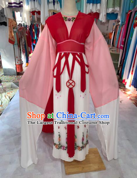 China Shaoxing Opera Actress Dress Outfits Peking Opera Diva Clothing Ancient Young Woman Garment Costumes